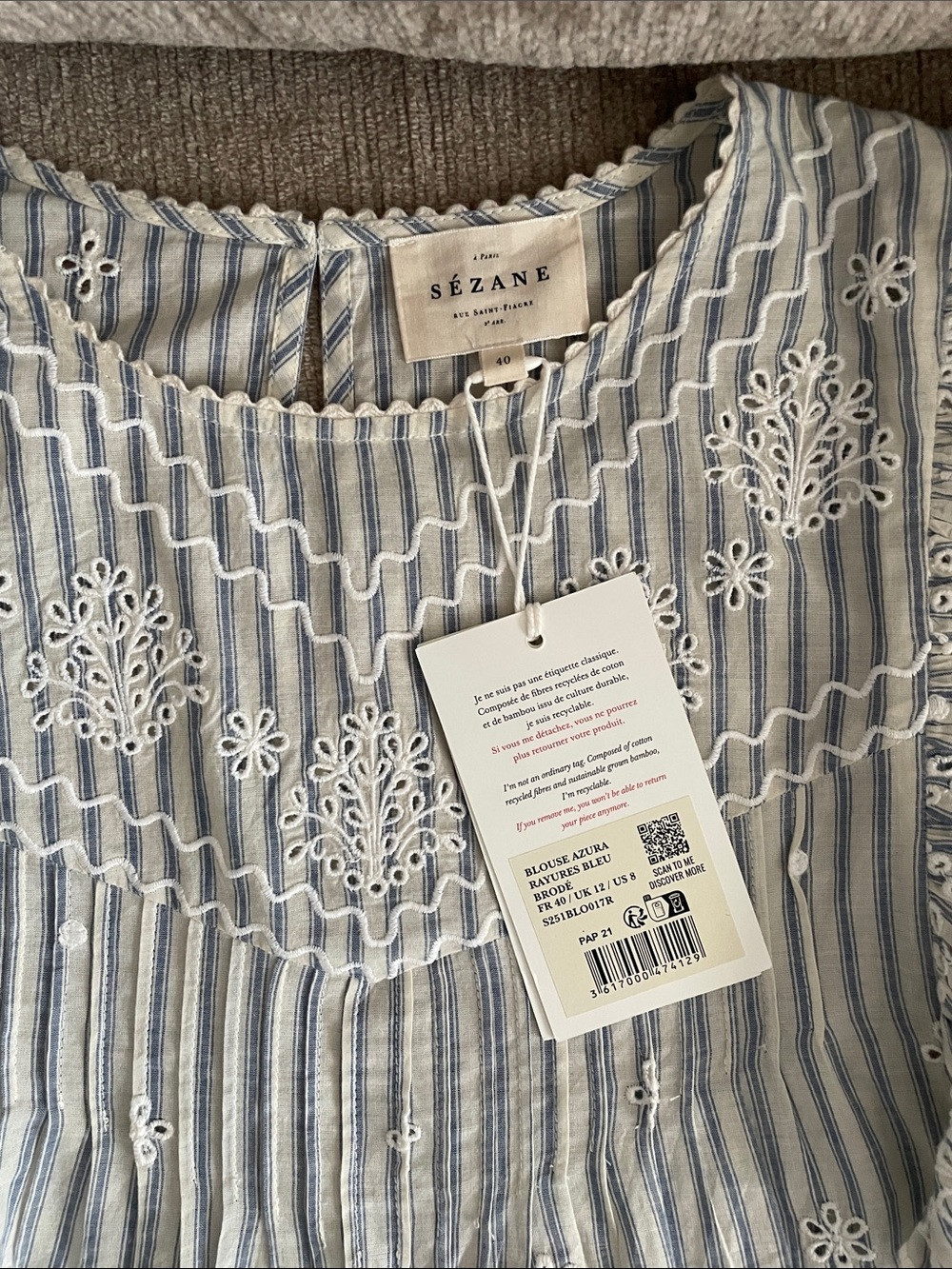 Sezane Azura Blouse - Picture 5 of 6